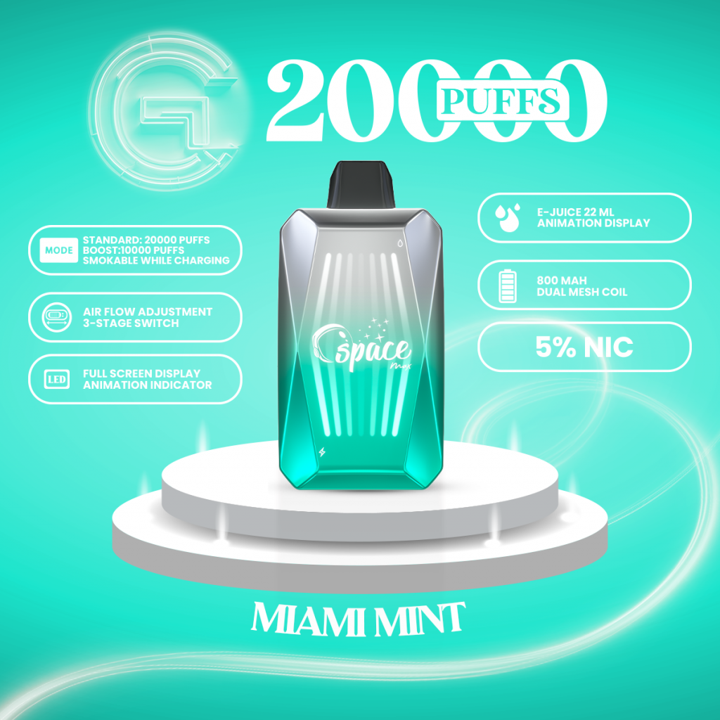 Space Max Glow 20000 Puffs Disposable Device - Storm Chaser Vape