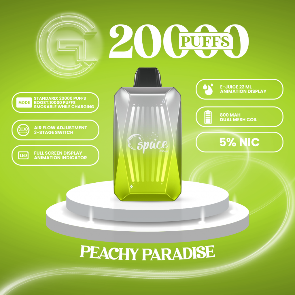 Space Max Glow 20000 Puffs Disposable Device - Storm Chaser Vape