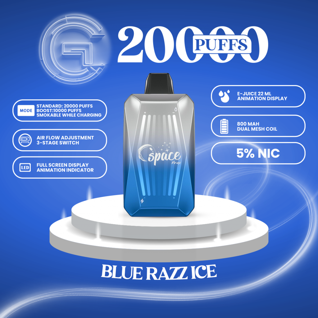 Space Max Glow 20000 Puffs Disposable Device - Storm Chaser Vape