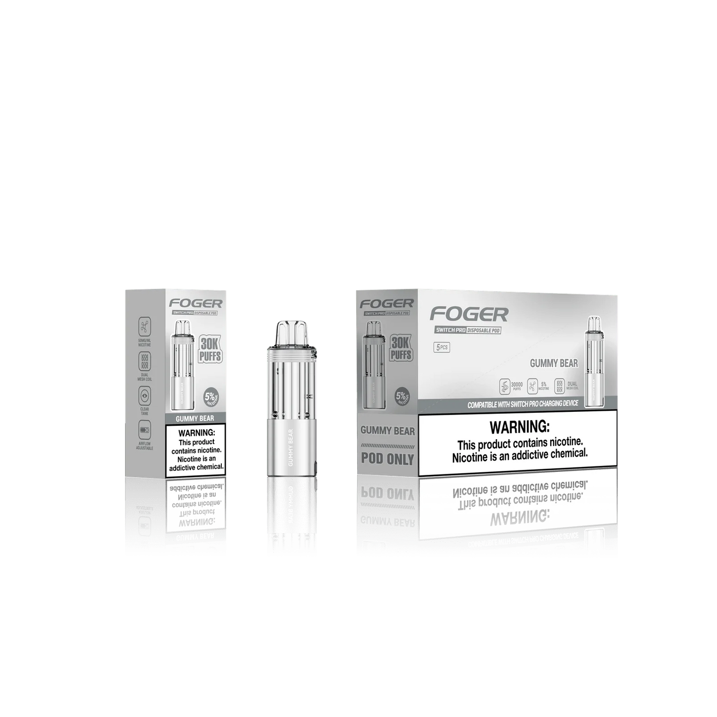 Foger Switch Replacement Pods 30K Puff Pods