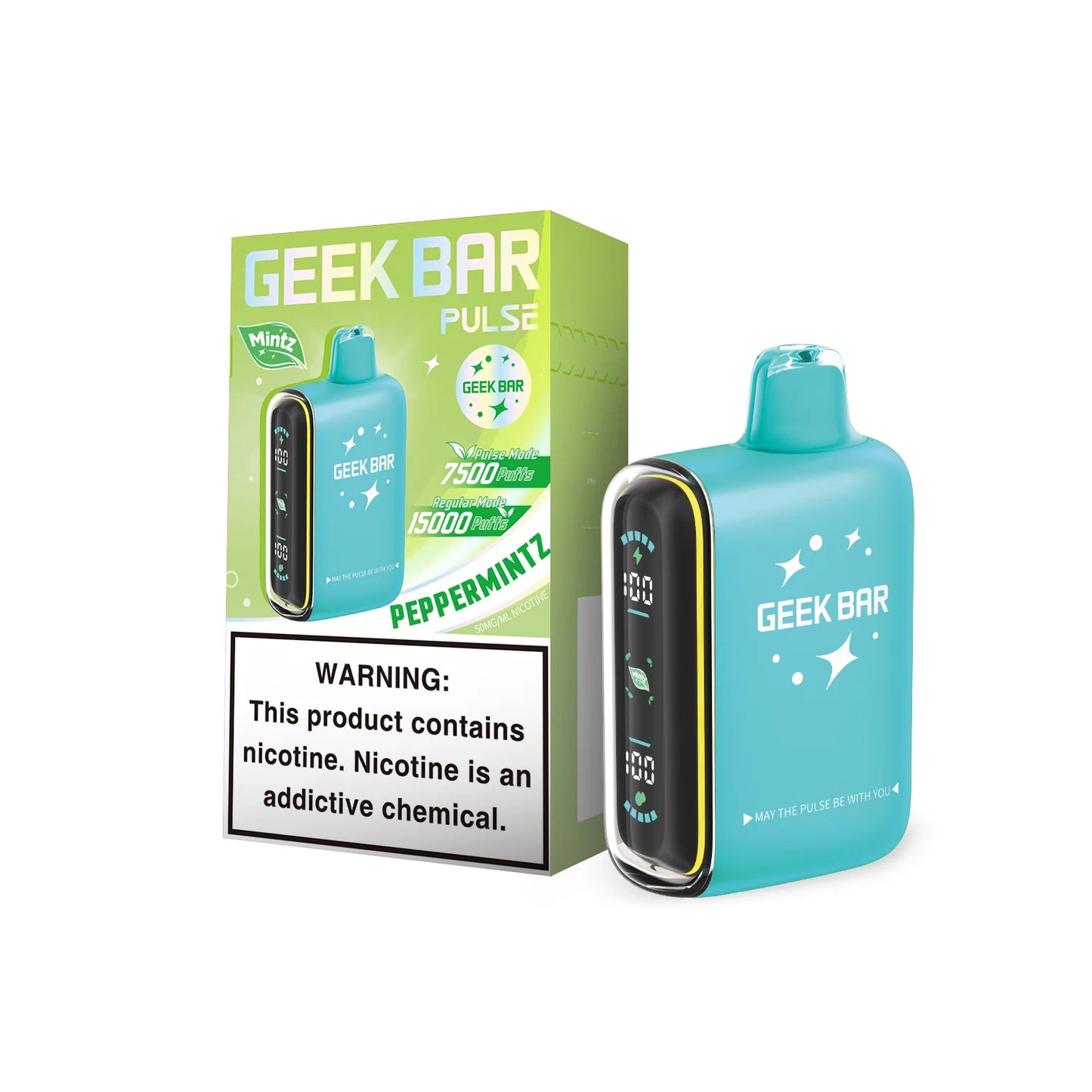 Geek Bar Pulse Full Screen 15K Puff Dual Mesh Disposable Vape