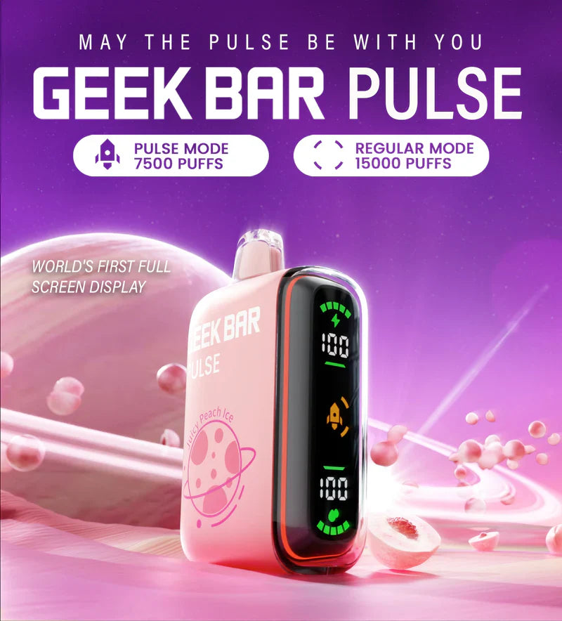 Geek Bar Pulse Full Screen 15K Puff Dual Mesh Disposable Vape