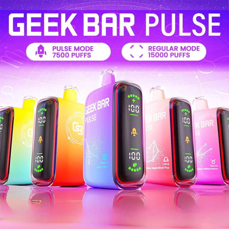 Geek Bar Pulse Full Screen 15K Puff Dual Mesh Disposable Vape